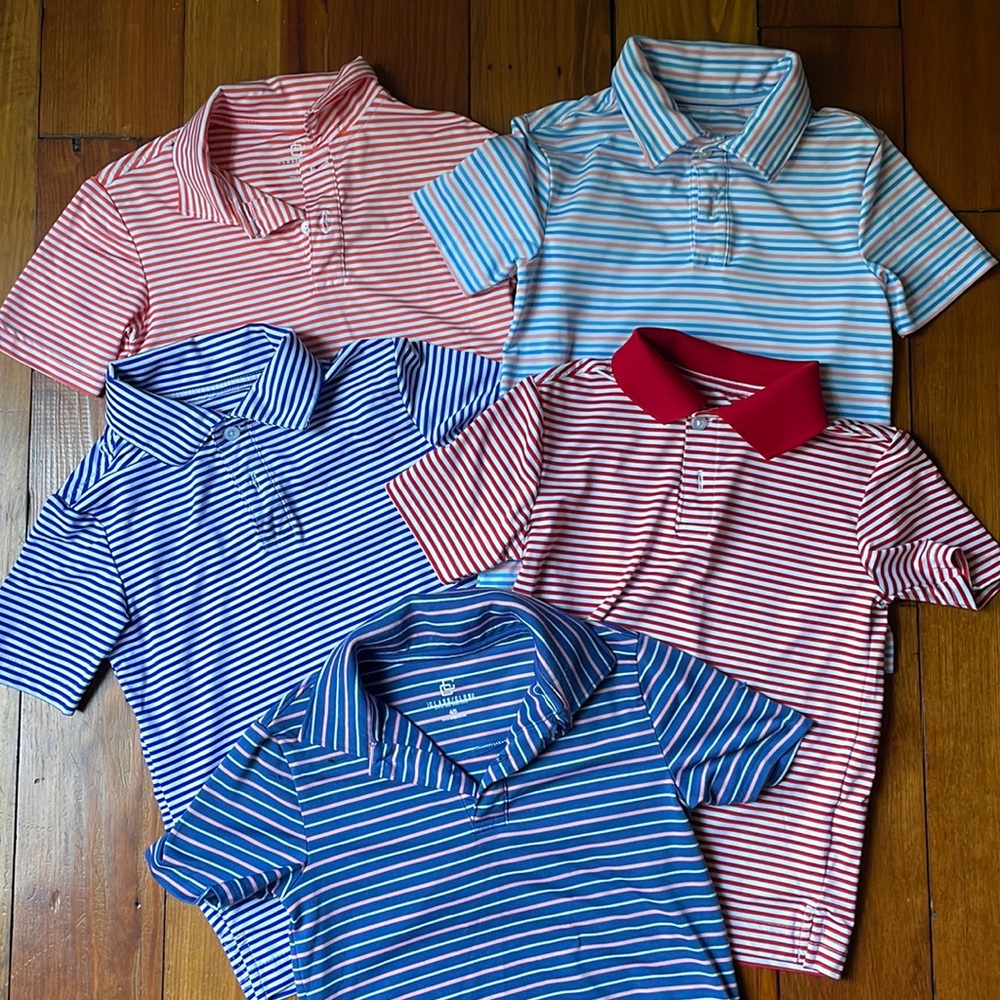 Lot of 5 size 4/5 Class Club performance polos